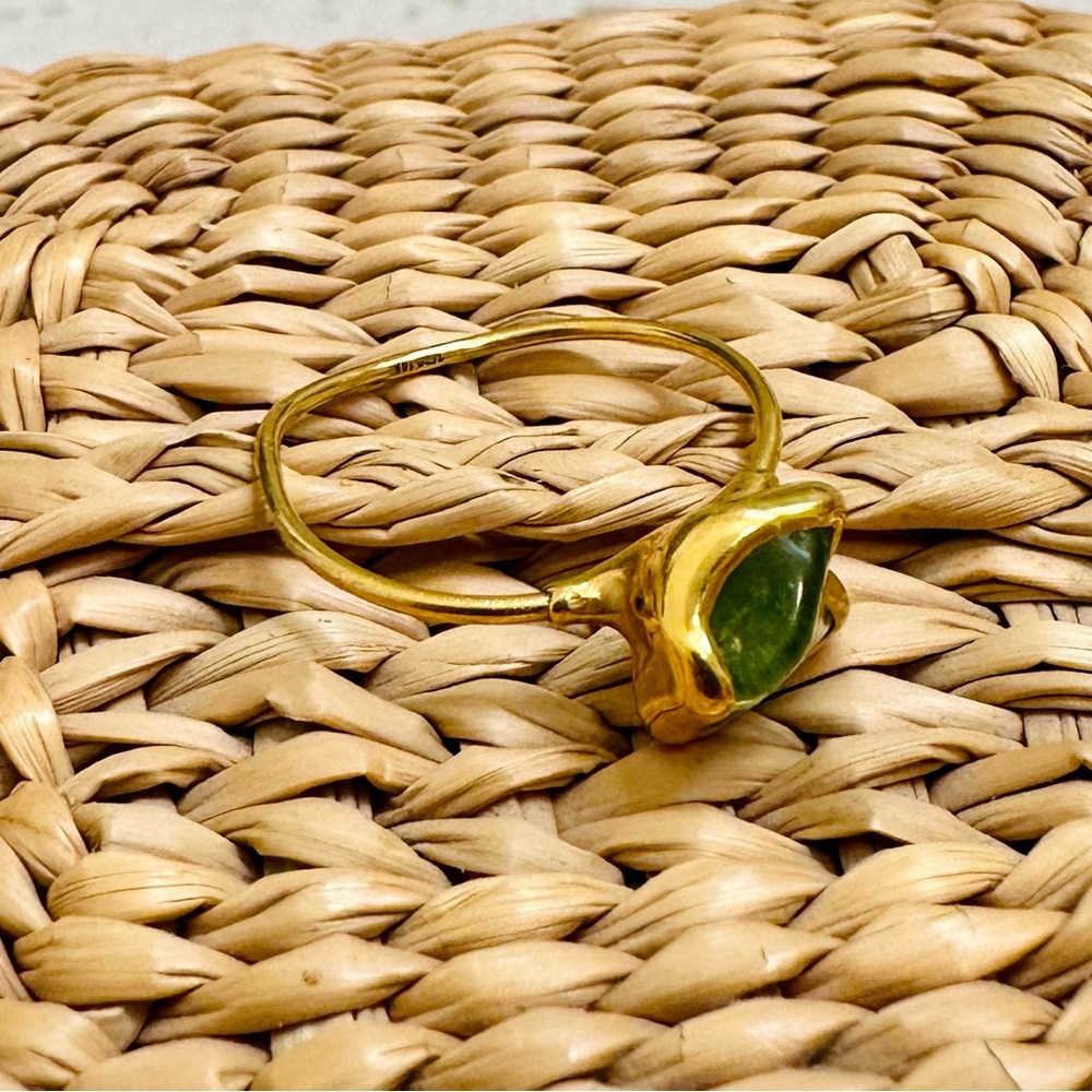 Ringcrush Raw Peridot Ring size 9 - Picture 3 of 4